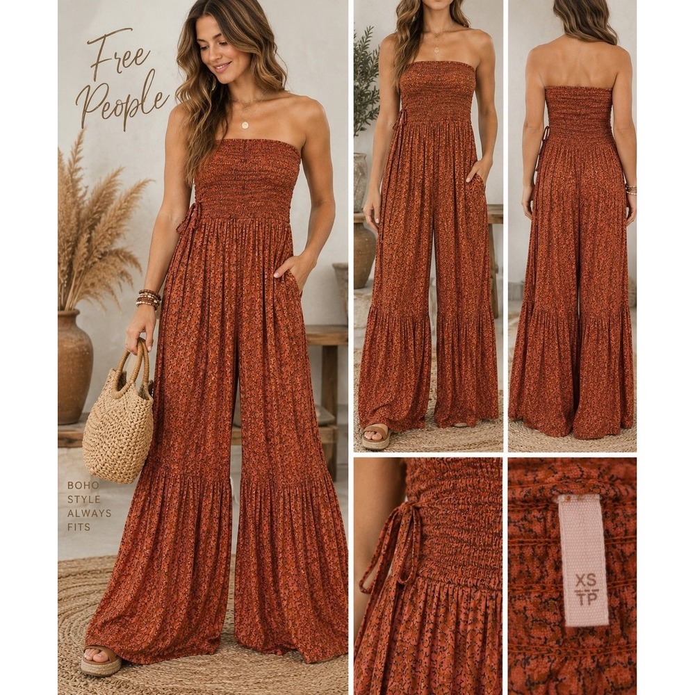 free people flare pantsuit